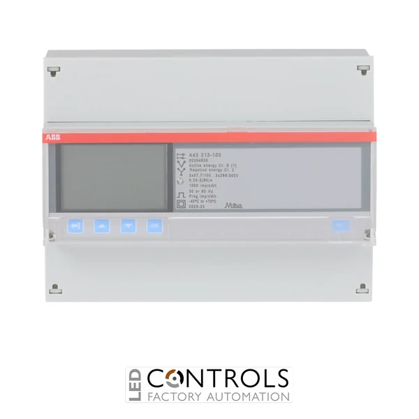 2CMA170523R1000 ABB A43 213-100 80A Three-Phase Direct-Connected M-Bus Energy Meter