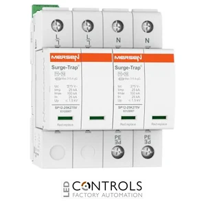 Mersen Surge Protector Type 1+2 SPD 2 Pole 230 Volt 25KA TNS Remote Indication