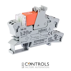 788-312 Wago Relay module;Nominal input voltage: 24 VDC;2 changeover contacts;gray