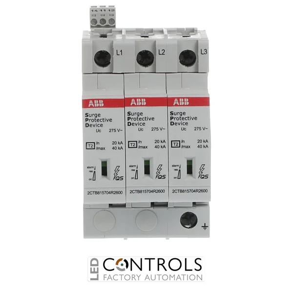 2CTB815704R0600 ABB OVR T2 3L 40-275s P TS QS Type 2 Surge Protection Device