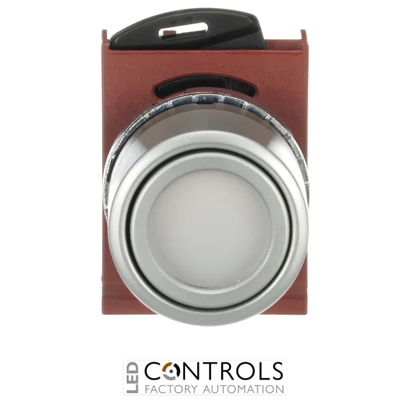 1SFA184527R9105 ABB P9MPLBGV White Illuminated Flush Momentary Pushbutton