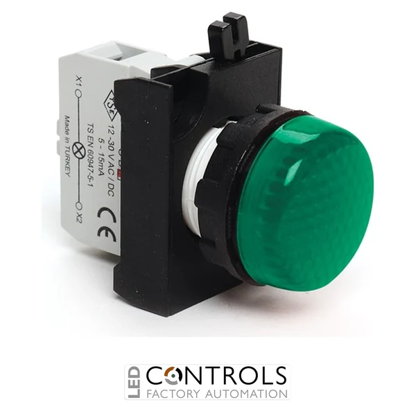EMAS CP090XY EMAS CP SIGNAL ARMATURE WITH GREEN   LED  12 - 30 V AC/DC