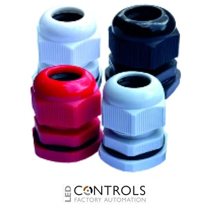 DTGM12BLK Partex nylon cable gland, M12, BLACK, cable Ø 3 to 6.5mm, pack 10
