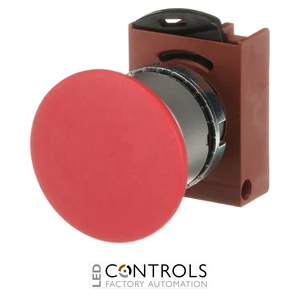 1SFA184041R9001 ABB P9MEM4RN Red 40 mm Momentary Mushroom Pushbutton - image 2