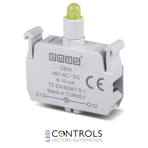 EMAS CBW EMAS C SIGNAL BLOCK YELLOW LED 48 V AC/DC