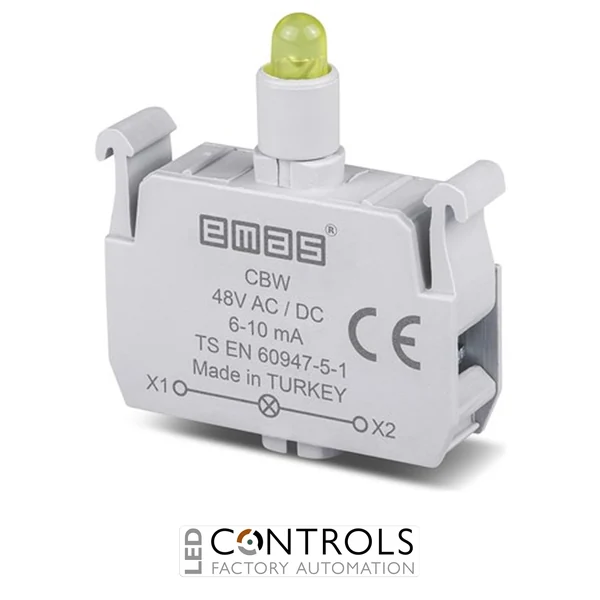 EMAS CBW EMAS C SIGNAL BLOCK YELLOW LED  48 V AC/DC
