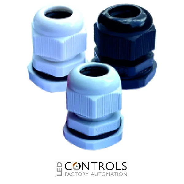 DTGM32BLK Partex nylon cable gland, M32, BLACK, cable Ø 18 to 25mm, pack 1