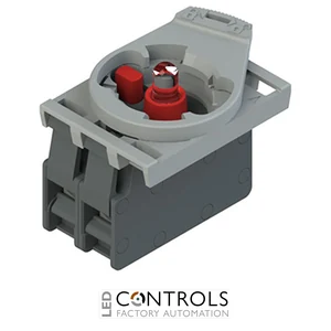 E2 AC-XXBC0037 Pizzato Complete unit with red LED holder, contact block 1NC and fixing adapter