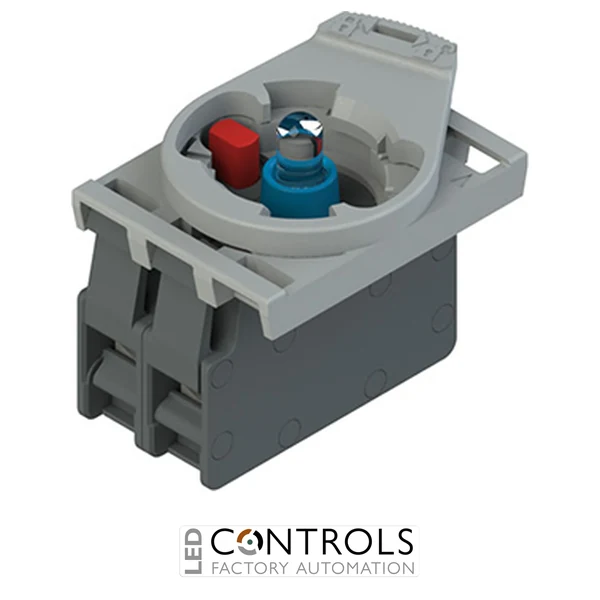 E2 AC-XXBC0045 Pizzato Complete unit with blue LED holder, contact block 1NC and fixing adapter