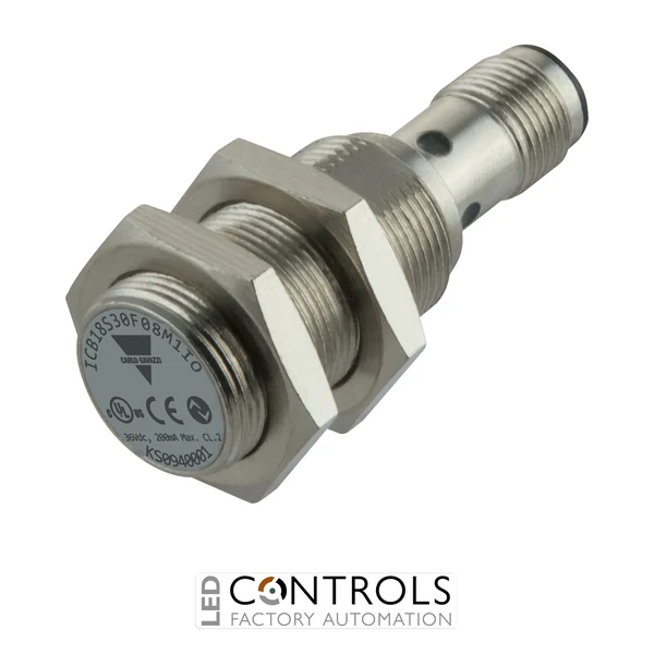 icb18s30f08m1io - ind prox sens. m18 plug short flush io-link