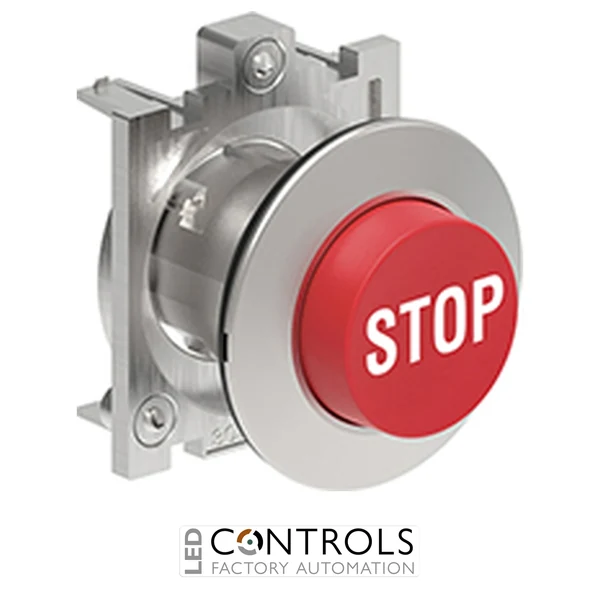 LOVATO LPFB2134 RED EXTENDED MET.FLAT PUSH-BUTTON STOP