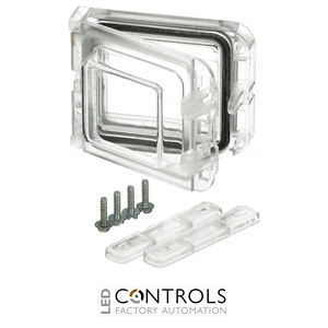 3730660 Fibox L 02 Window for 2 modules Clear cover