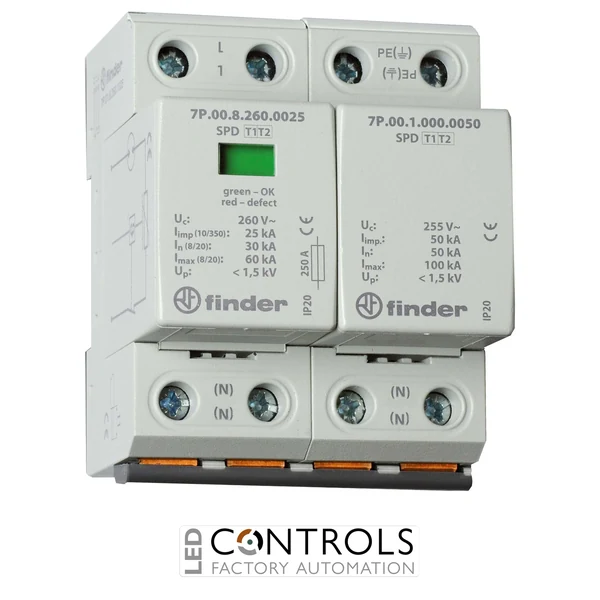 7P.02.8.260.1025 Finder Surge Protection Device SPD arresters 1ph