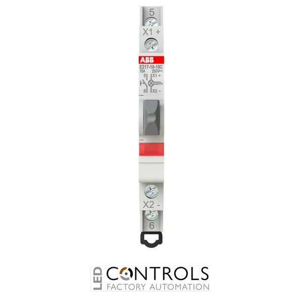 2CCA703166R0001 ABB E217-16-10C220 Pushbutton 1NO 16 A Red LED