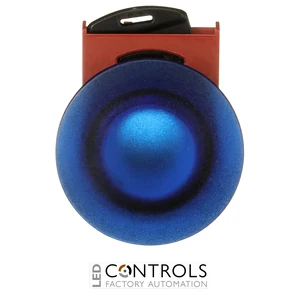 1SFA184566R9104 ABB P9MET4LL1 Blue 40 mm Illuminated Maintained Mushroom Pushbutton - image 2