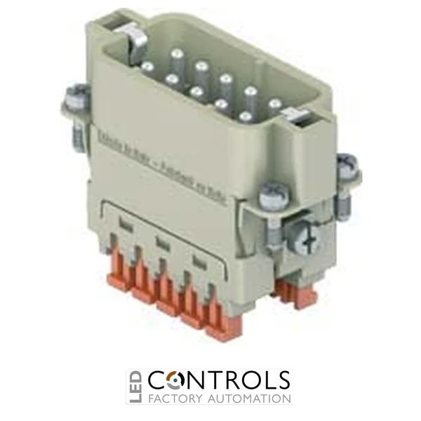 CSAHM10 Ilme Squich male insert 10 pole and earth (push in actuator)