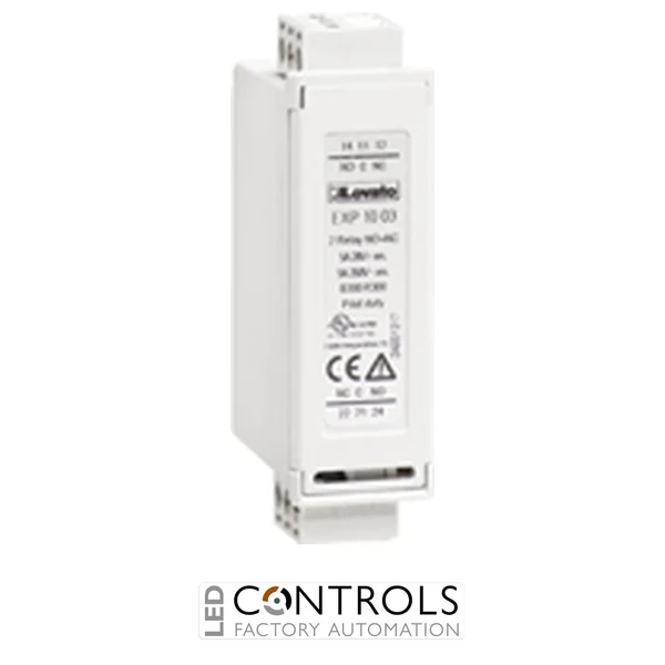 EXP1003 Lovato expansion module 2 relay outputs, rated 5A 250VAC