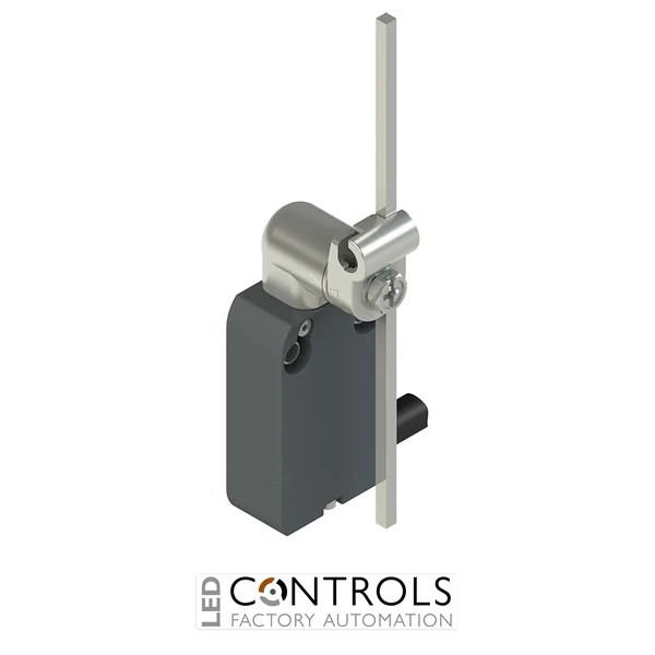 NF G022LB-DN2 Pizzato Modular prewired switch with metal revolving lever with adjustable square stainless steel  rod 3x3x125