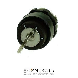 BS3SATT0 IMO Key Switch 3 Position Spring Return, Black Bezel