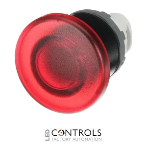 1SFA611124R1101 ABB MPM1-11R Red Illuminated Mushroom Pushbutton 40 mm - image 2