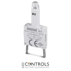 EMAS D5 EMAS D CONTACT BLOCK WHITE LED