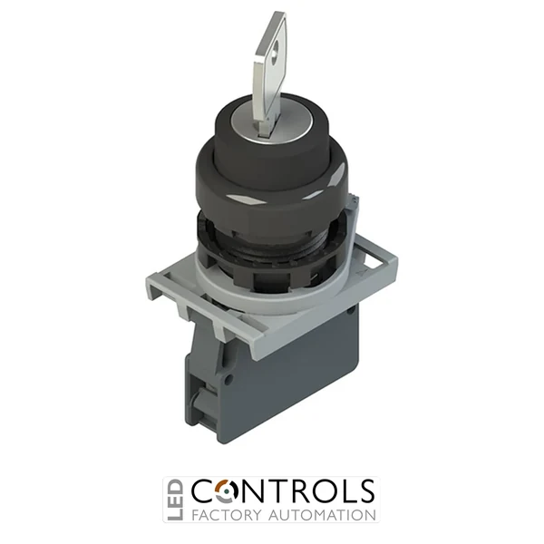 E2 AC-DXBC1601 Pizzato Complete unit with key selector, fixing adapter and contacts