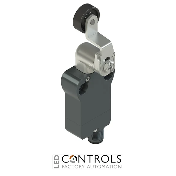 NB BA12KE-SMK Pizzato Modular prewired switch with adjustable shaped metal revolving lever diam. 20 roller