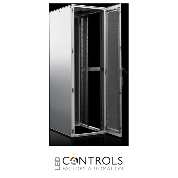 TX5540.220 Rittal TX Colocation Server Rack, WxHxD: 600X2200X1200 mm, 47 U, Vented Sheet Steel Door At The Front, Vented Sheet Steel Door At The Rear, Vertically Divided, 130Â° Hinges Front And Rear