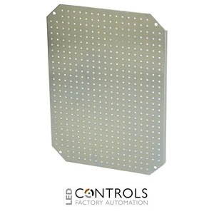 8120922 Fibox MPMP ARCA 4030 Mounting plate multiperforated (350x250x2 mm - ⌀3.6 mm) Galvanized steel, for size 400x300x150/210