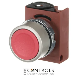 1SFA184001R9001 ABB P9MPNRG Red Flush Momentary Pushbutton - image 2