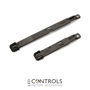 PKH-110-POL Partex 20 digit carrier strip - Black / 100, pack 100