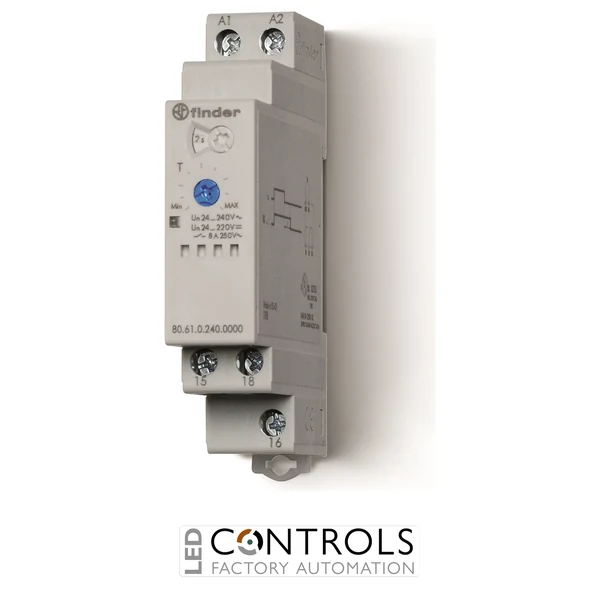 80.61.0.240.0000T Finder power timer DC 24/240 (AC) 24/220 (DC)