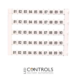 MT5-81-90 IMO Marker 5 x 5 mm White, Printed 81-90