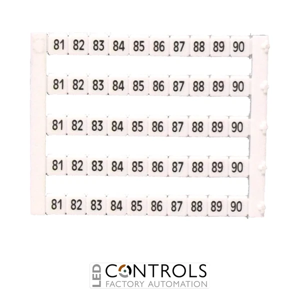 MT5-81-90 IMO Marker 5 x 5 mm White, Printed 81-90