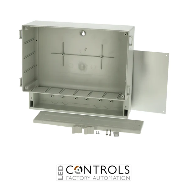 7520032 Fibox PC 36/31-C3 Enclosure, Polycarbonate With aluminium front plate