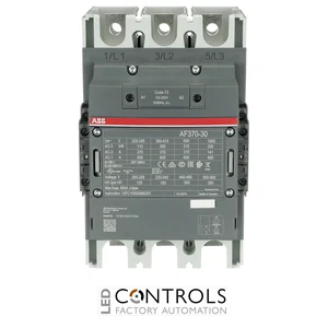 1SFL607002R1322 ABB AF370-30-22-13 370A 3 Pole 3NO Contactor, 2NO 2NC Auxiliary Contacts, 100-250V AC/DC Coil