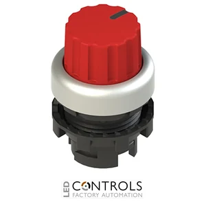 E2 1SE43ECE39AB Pizzato Knob selector, 3 positions red with marking