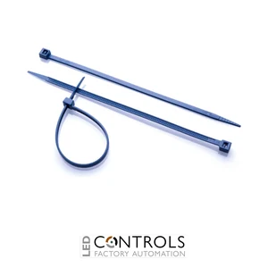MDT100 Partex Metal Detectable Cable Ties (Non-Releasable), 100mm x 2.5mm, Blue, pack 100