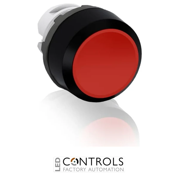 abb maintained red non-illuminated flush push button 22mm mp2-10r