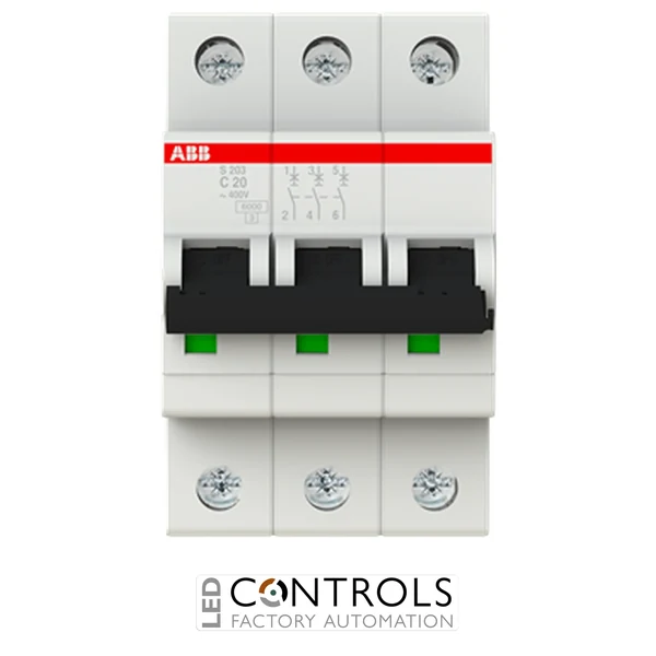 S203-C20 Miniature Circuit Breaker - 3P - C - 20 A