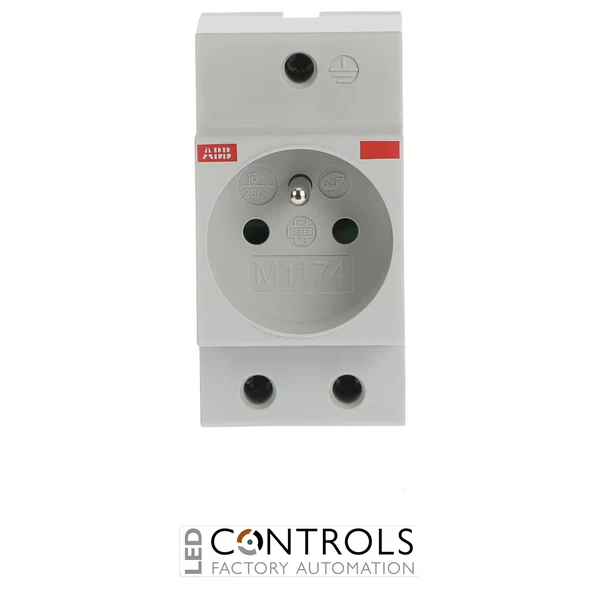 2CSM110000R0711 ABB M1174 French Standard Modular Socket Grey 16 A 250 V AC