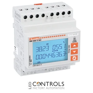 DMED305T2MID - MOD. (4U) 3PH ENERGY METER /5A 2OUTS MID