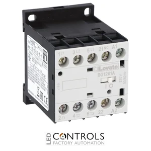 11BG1201A400 Lovato contactor 3 pole AC3:12A 5.7kw 400vac coil 1nc aux