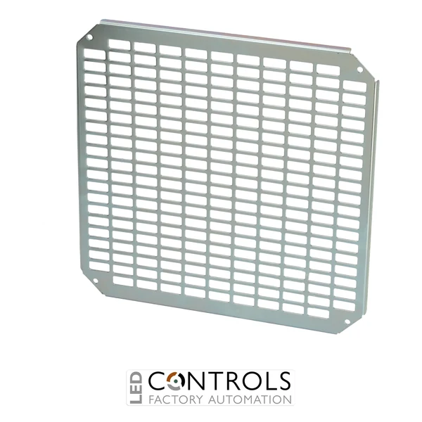 8120754 Fibox MPP ARCA 4040 Mounting plate perforated (350x350x2 mm - 26x11 mm) Galvanized steel. for size 400x400x210