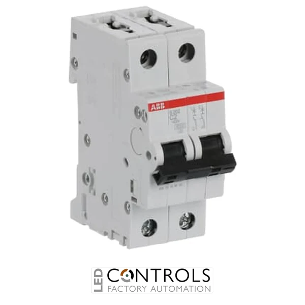 S202-C2 Miniature Circuit Breaker - 2P - C - 2 A