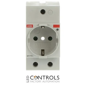 2CSM112000R0701 ABB M1173L M1173-L Italian P30 Modular Socket 16 A 250 V AC with Indicator Light