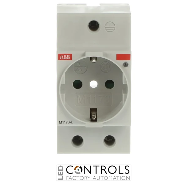 2CSM112000R0701 ABB M1173L M1173-L Italian P30 Modular Socket 16 A 250 V AC with Indicator Light