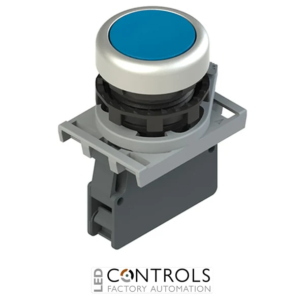 E2 AC-DXBC1260 Pizzato Complete unit with pushbutton, fixing adapter and contact