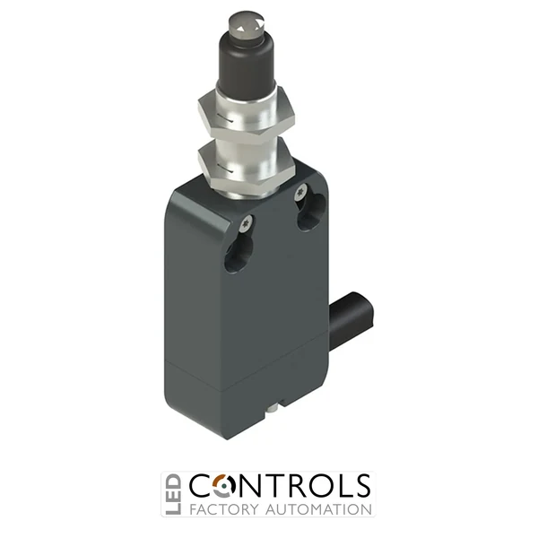 NA G110EE-DH2T6 Pizzato Modular prewired switch with plunger, M12 threaded bearing and external rubber gasket