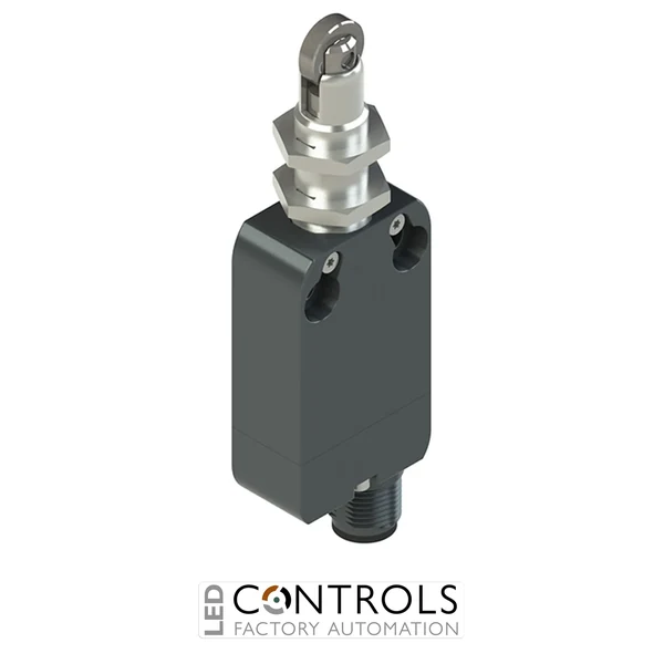 NA B220FB-SMK Pizzato Modular prewired switch with plunger with roller and M12 threaded bearing